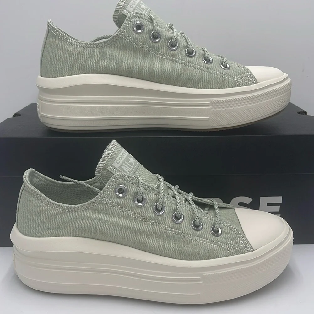 Converse WMNS A03558C CTAS MOVE OX SUMMIT SAGE/EGRET/SUMMIT PLATFORMS SNEAKERS